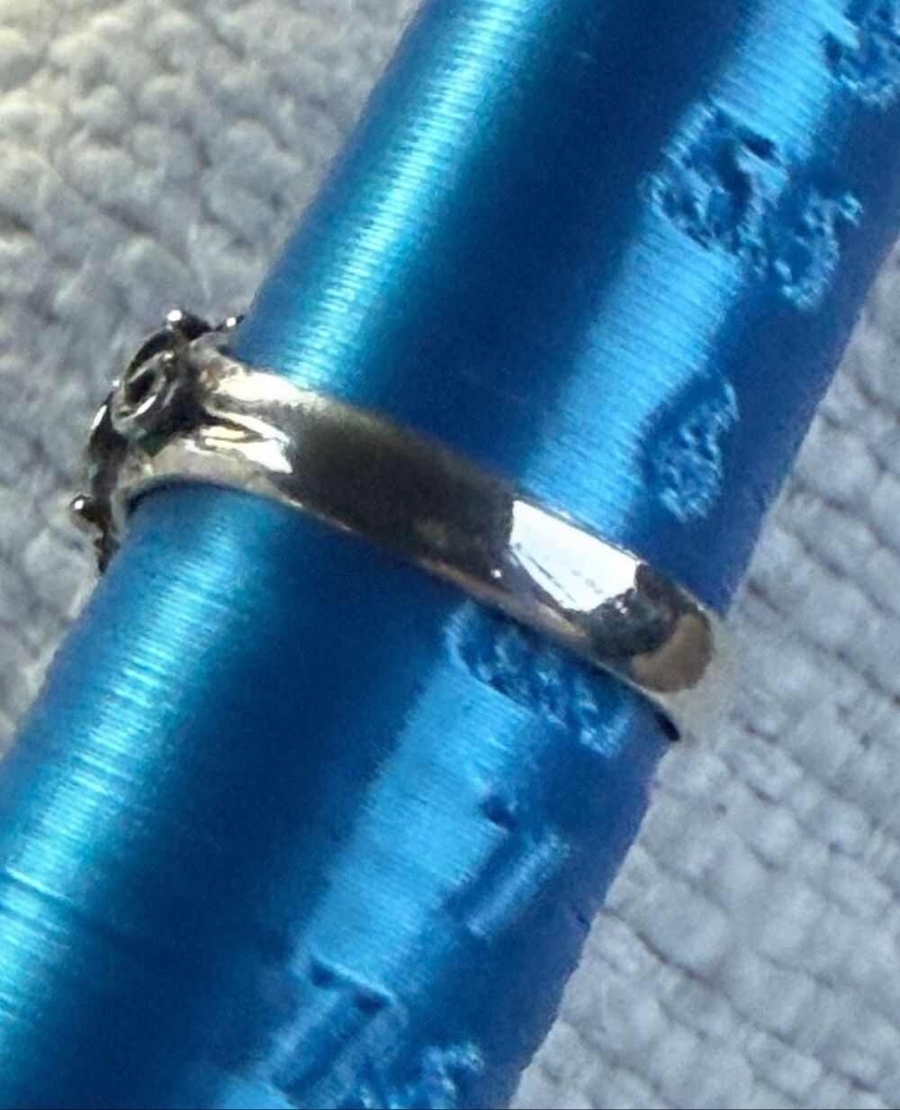 Western Pink Opal Oval Solitaire Swirl Accent Dainty Silver Ring Size 6 New - Picture 5 of 6